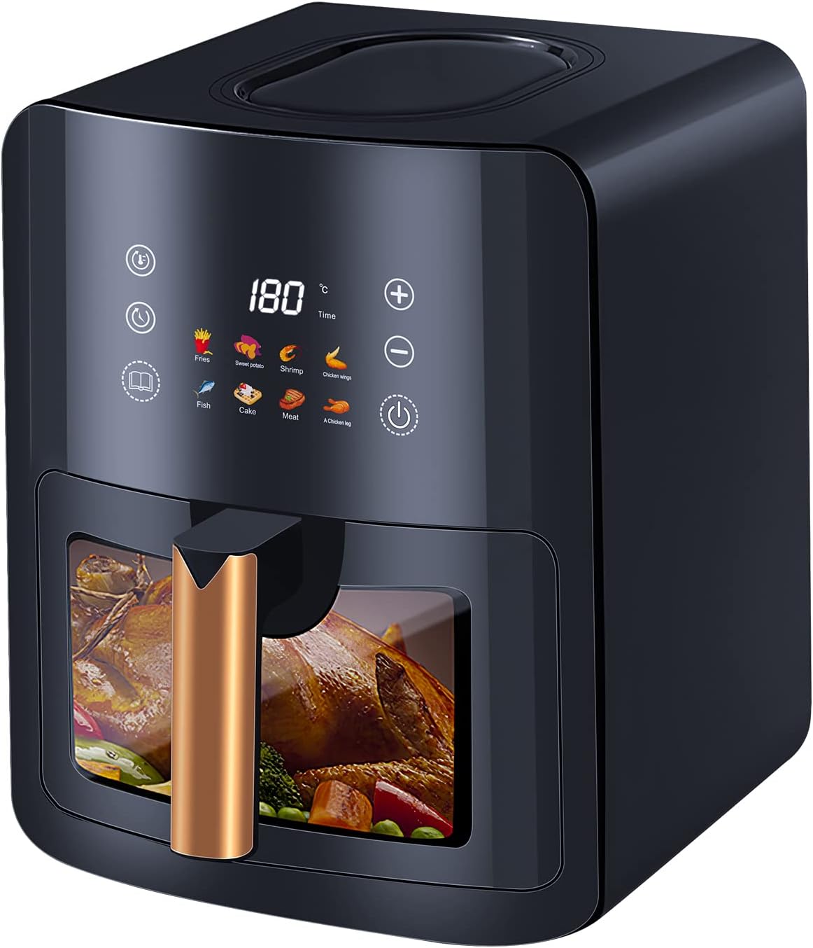 GONICVIN Air Fryer 5L, Digital Display, Overheating Protection, High Speed 360\u00b0