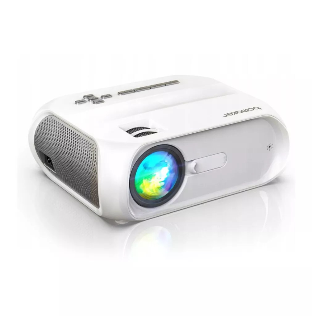 Bomaker Projector, 30000 Lumen WiFi 6 Bluetooth Full HD 1080P Portable Projector Supported 4K