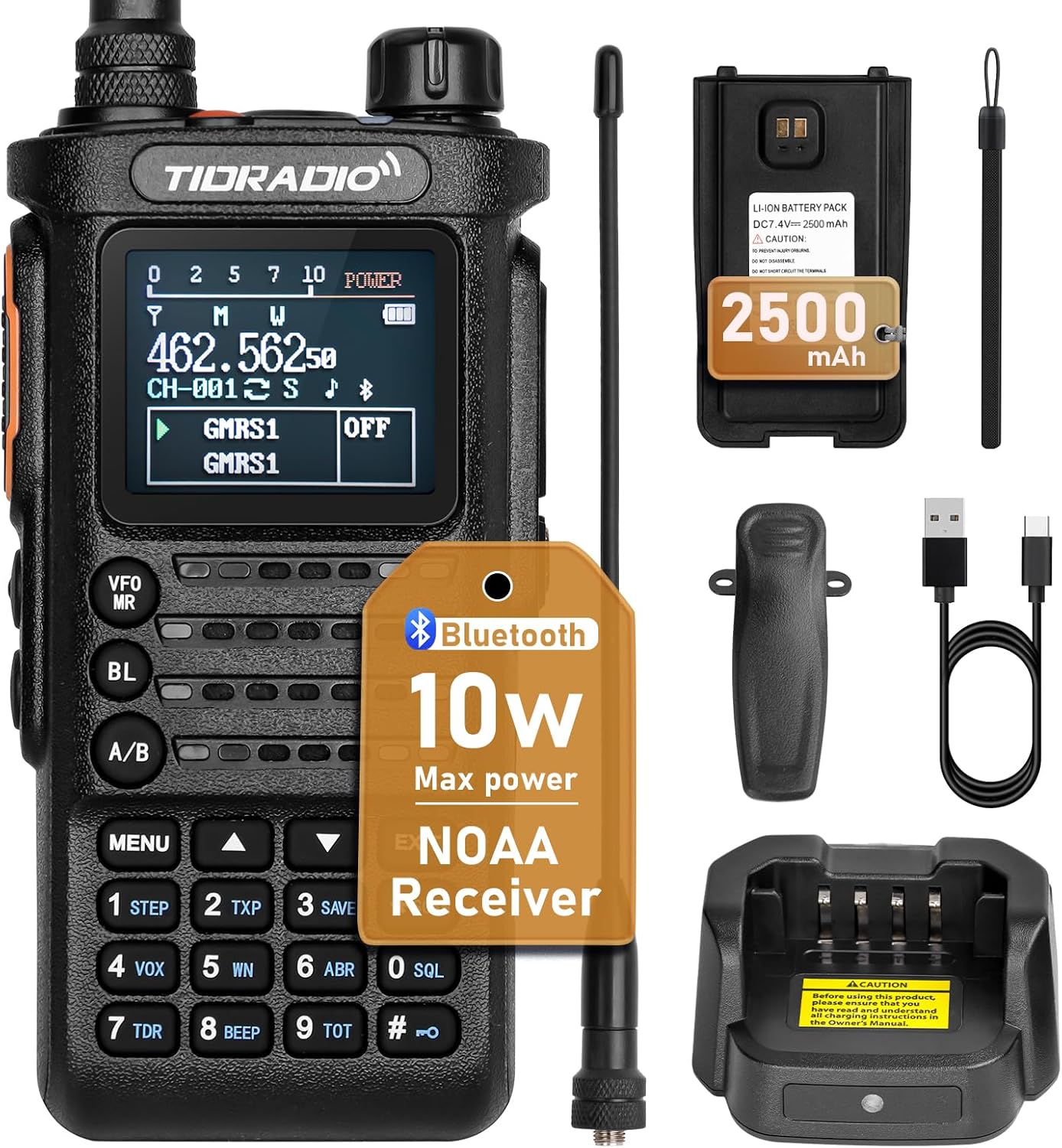 TIDRADIO TD-H8 10W Radio Transceiver