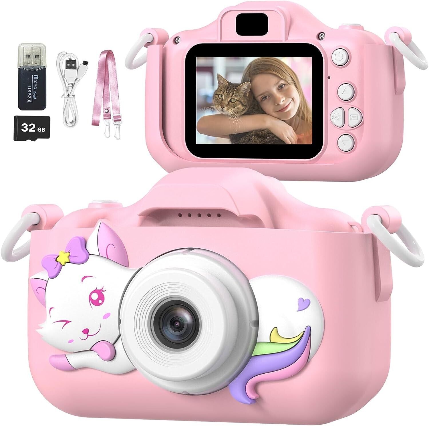 Mgaolo Kids Camera Toys for 3-12 Years Old Children Boys Girls,HD Digital Video