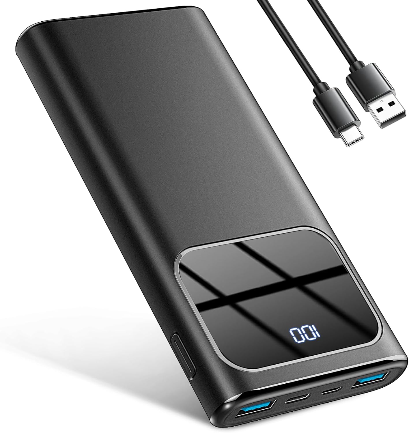ROLOSAR DY-201 Powerbank High-Speed Charging 10000mAh, USB-C Input & Output