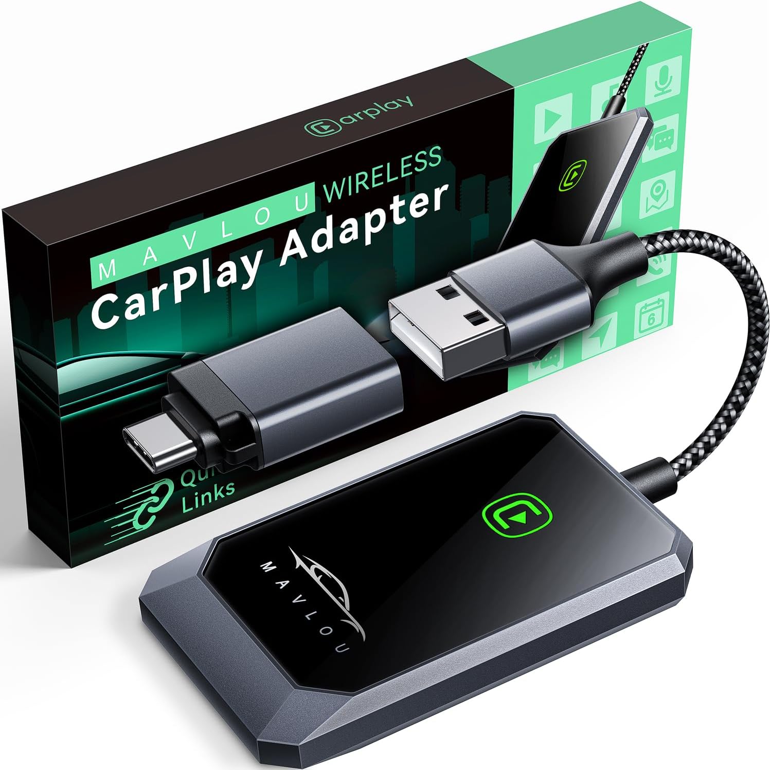 MAVLOU Wireless CarPlay Adapter UK