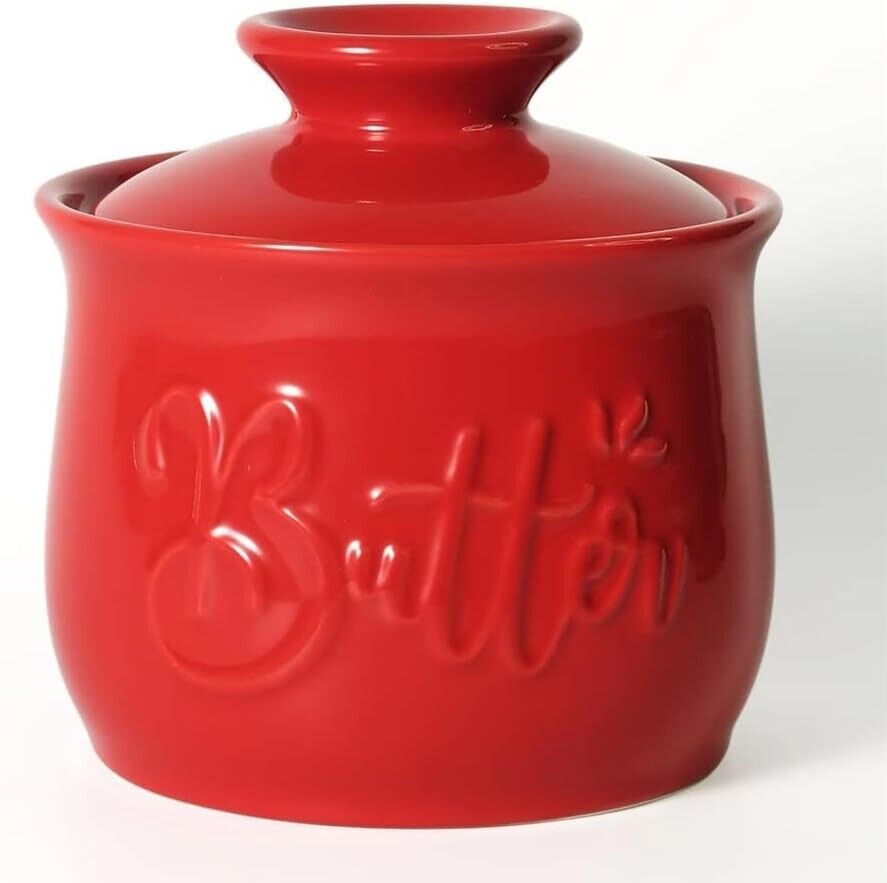 Ceramic Butter Crock 5.5 oz Butter Crock for Counter