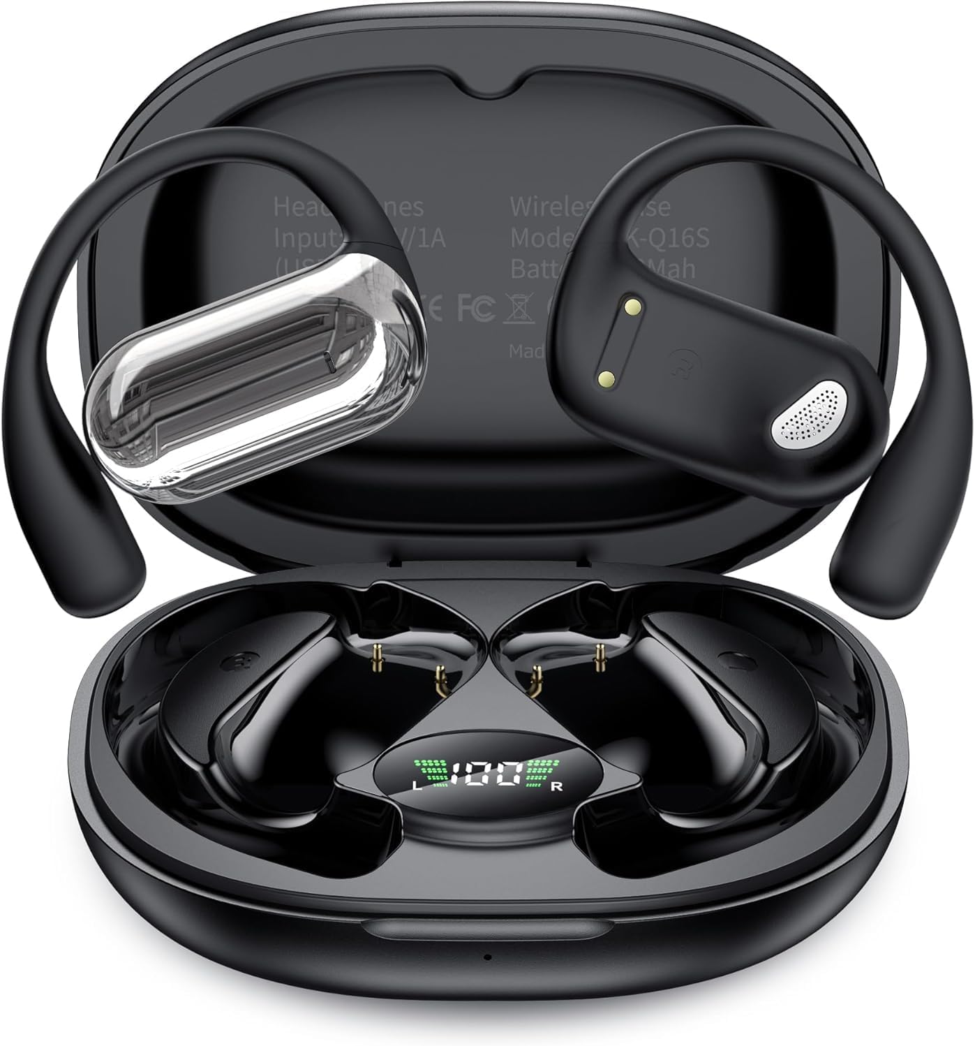 EUQQ Open Ear Headphones - 5.4 Bluetooth Earphones for Running