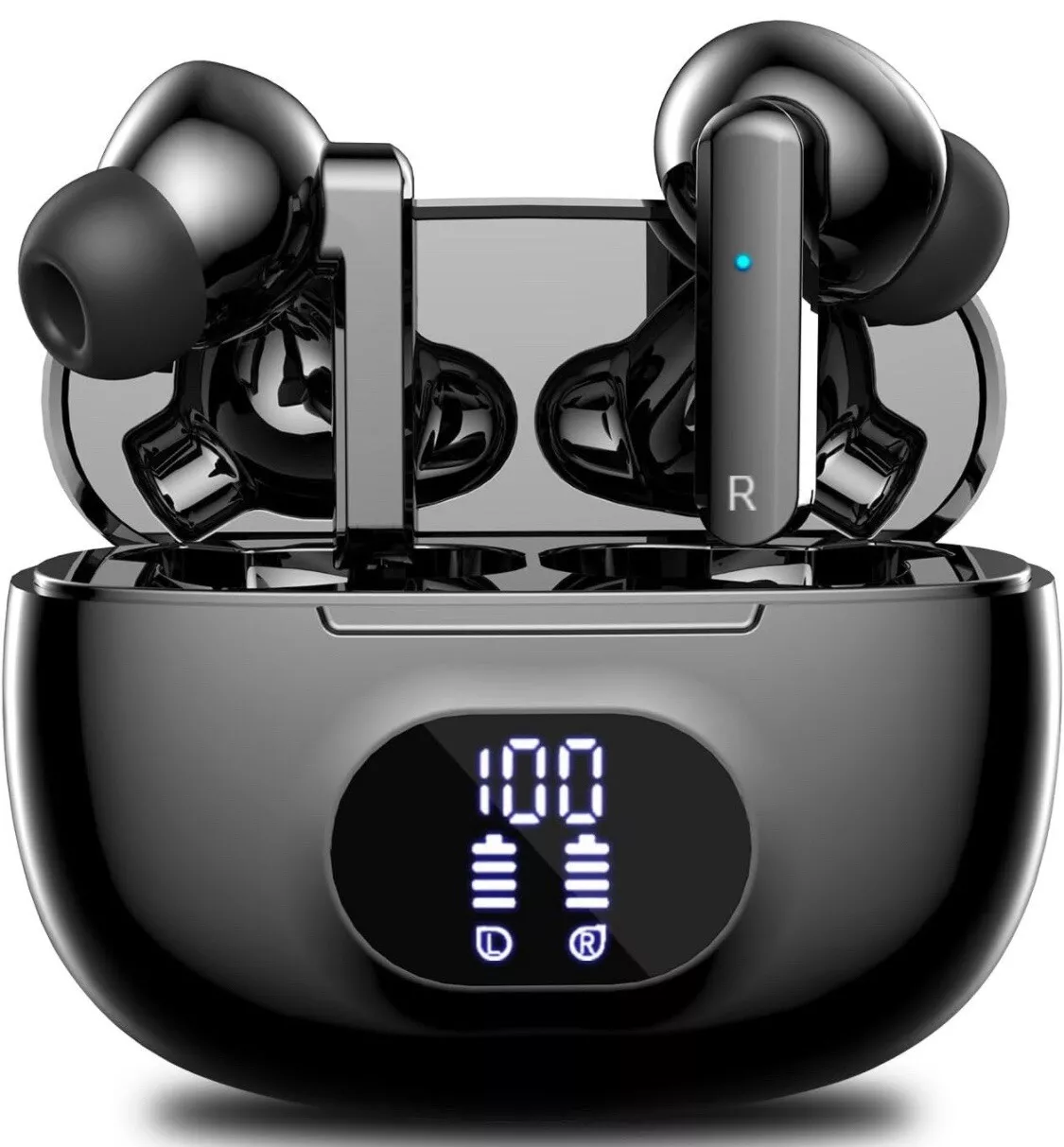 Wireless Earbuds Bluetooth 5.3 Headphones IP7 Waterproof Black M919 Max