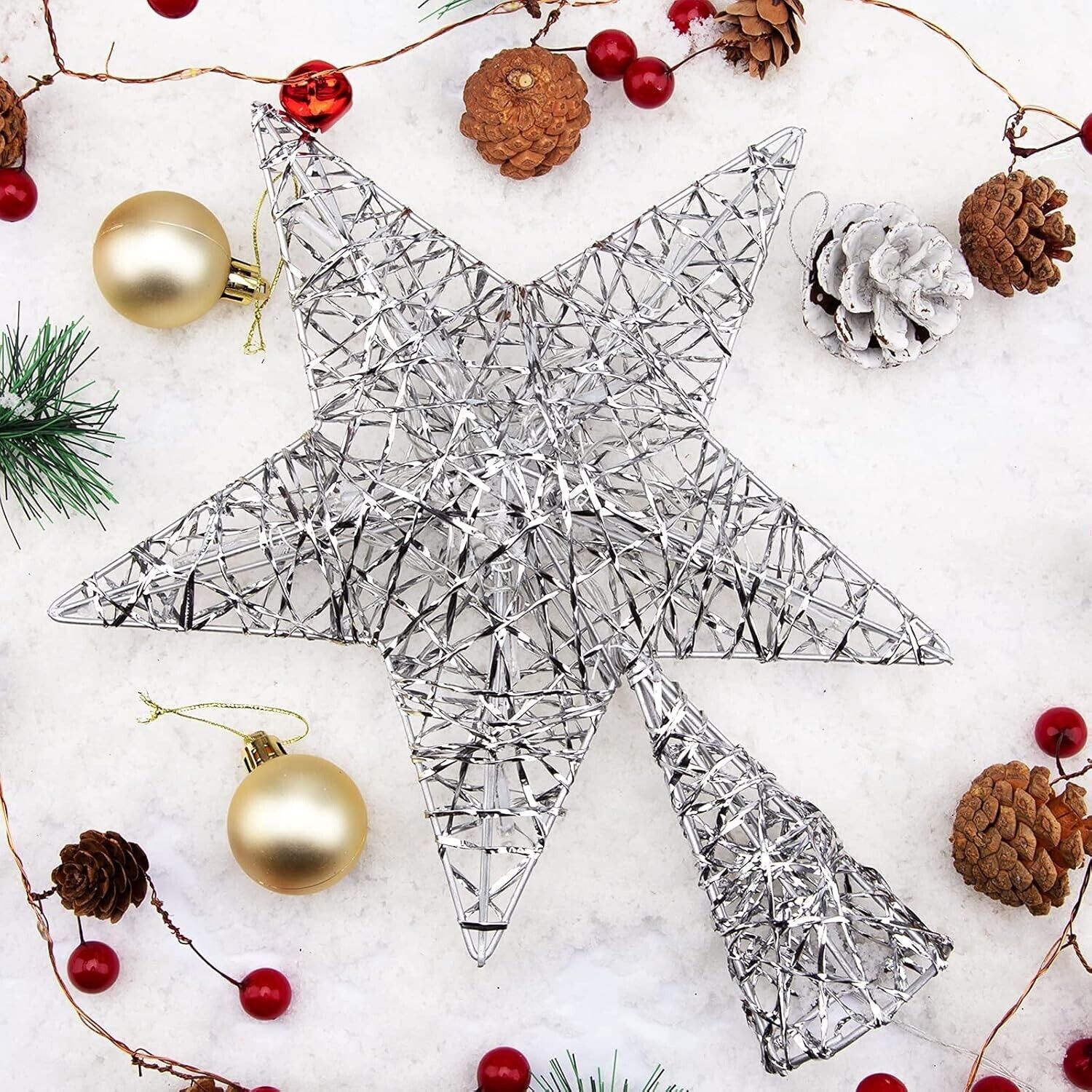 LAWOHO Christmas Tree Topper Star