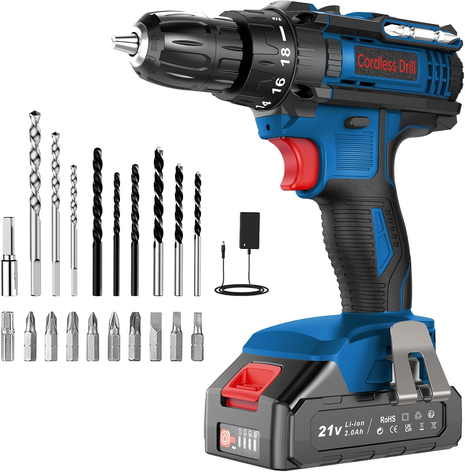 DYJPOW Cordless Drill Driver 21V