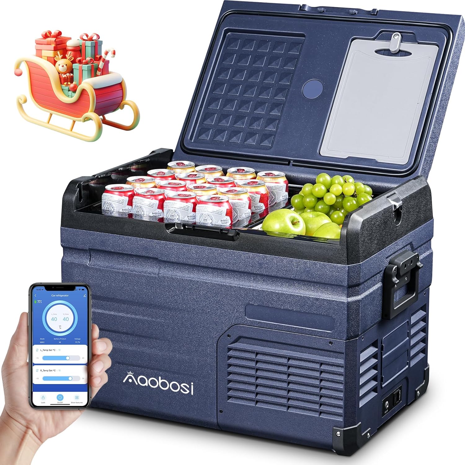 AAOBOSI Compressor Camping Fridge 37L