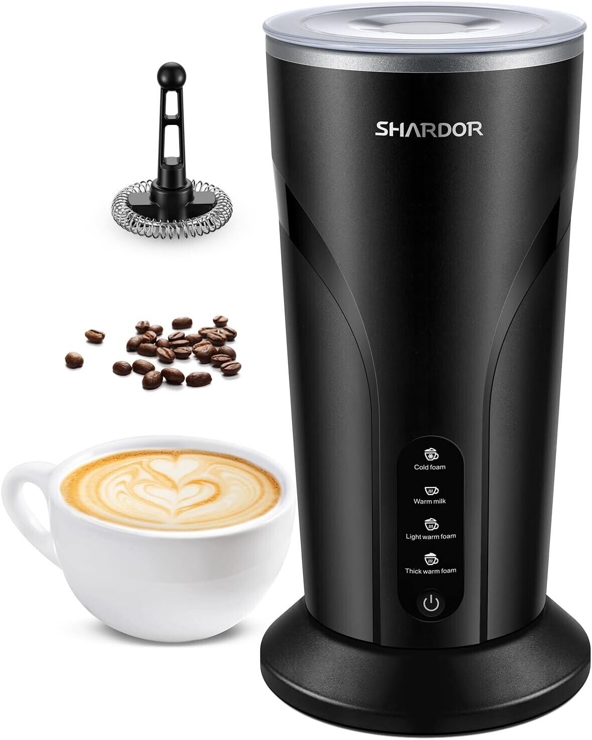 SHARDOR Electric Milk Frother and Steamer with Warm Function