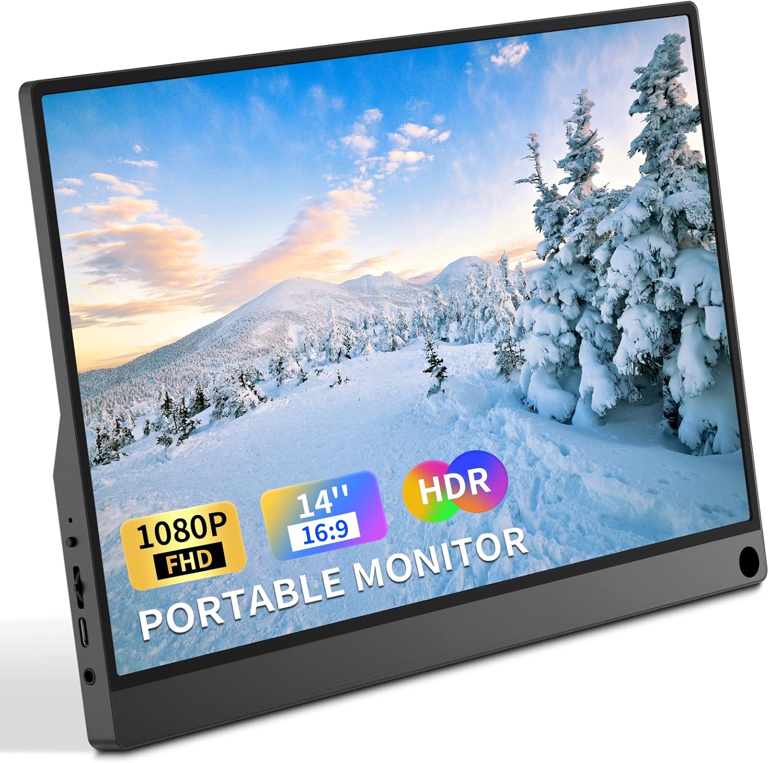 14\" Portable Monitor Screen, FHD 1080P resolution 1920 x 1080, EYETOO LSO2