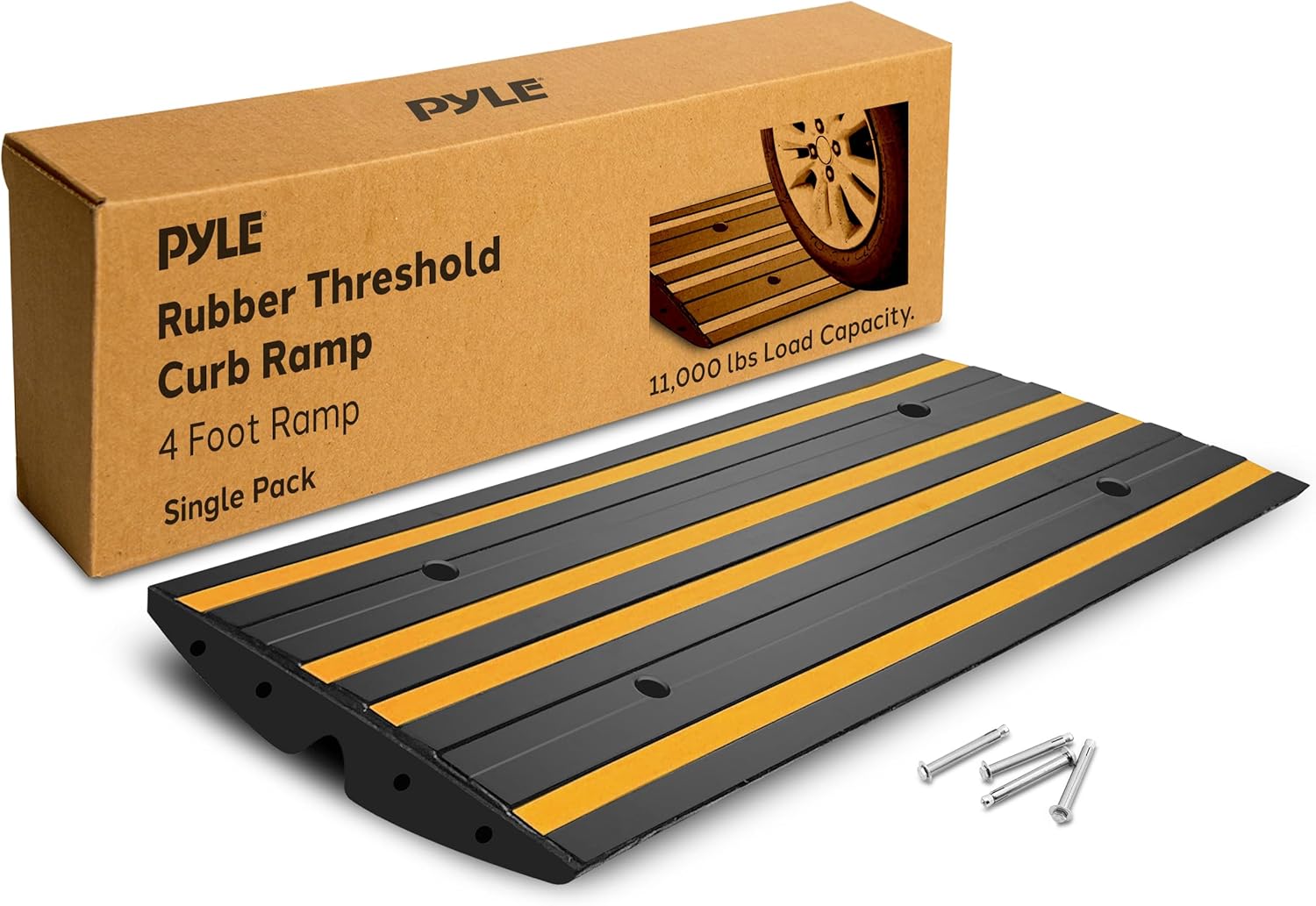 Pyle Rubber Curb Ramp 122 cm