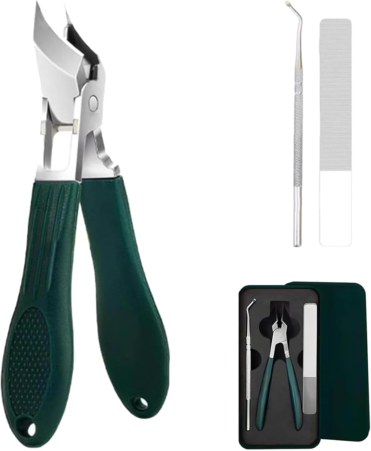 Slanted Nail Clippers Ingrown Toenails, 25\u00b0 Angle Eagle Beak, Bevelled Wide Opening Jaw, Suitable for Seniors, Tierwarf