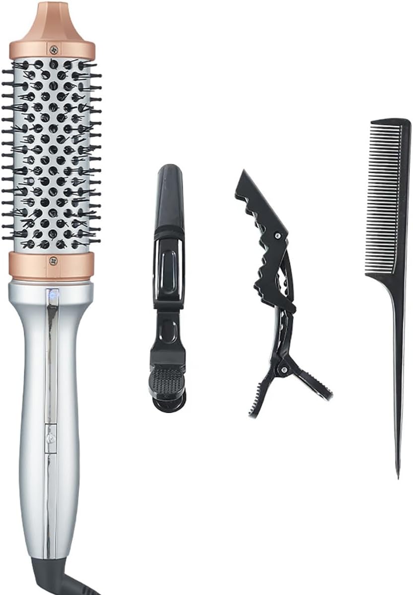 Heated Thermal Hair Brush, 38mm Heated Round Hot Brush for Natural Curl