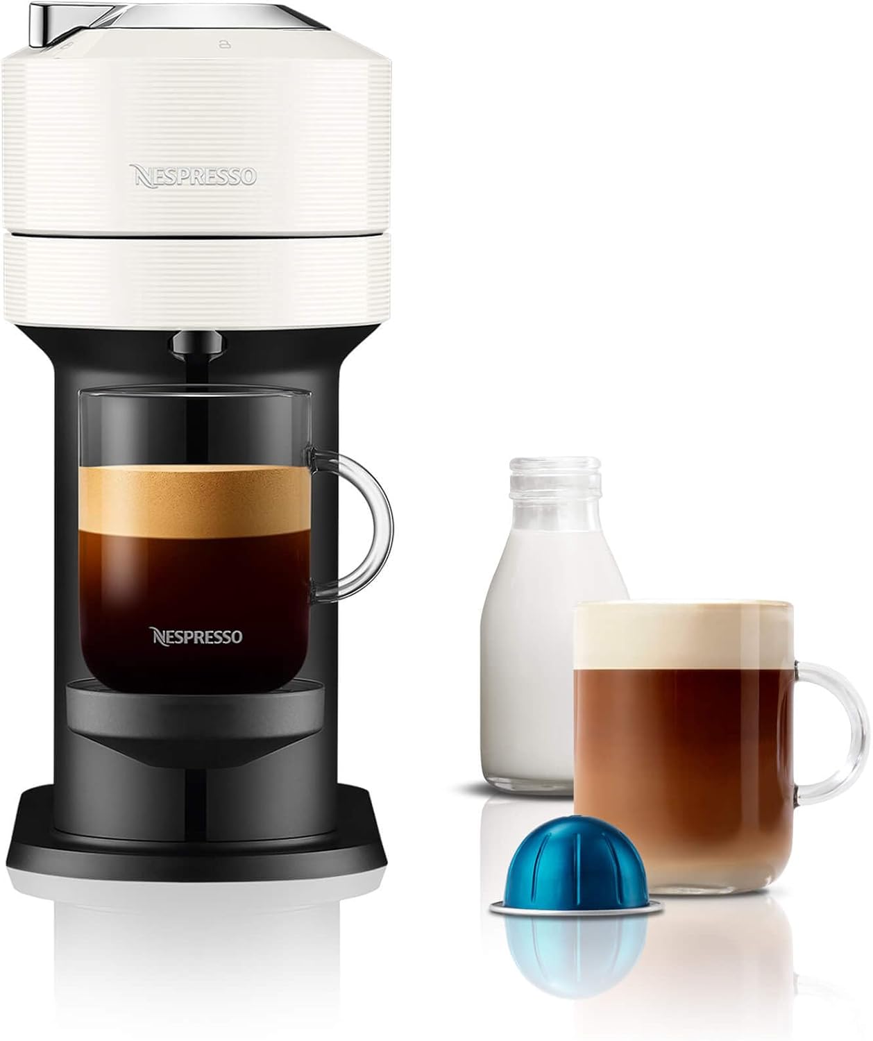 Nespresso Vertuo Next Coffee Machine by De'Longhi, Over 30 Varieties of Coffee Pods, Works With 5 Cup Sizes