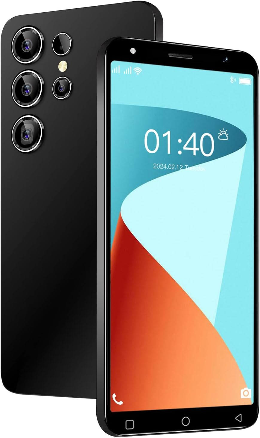 4G Smartphone Mobile Phone, 2GB RAM+16GB ROM, up to 128GB, 5.0" HD Display, Dual SIM, Dual Camera, Android 10.0 OS, Wifi, Bluetooth, Lilcost