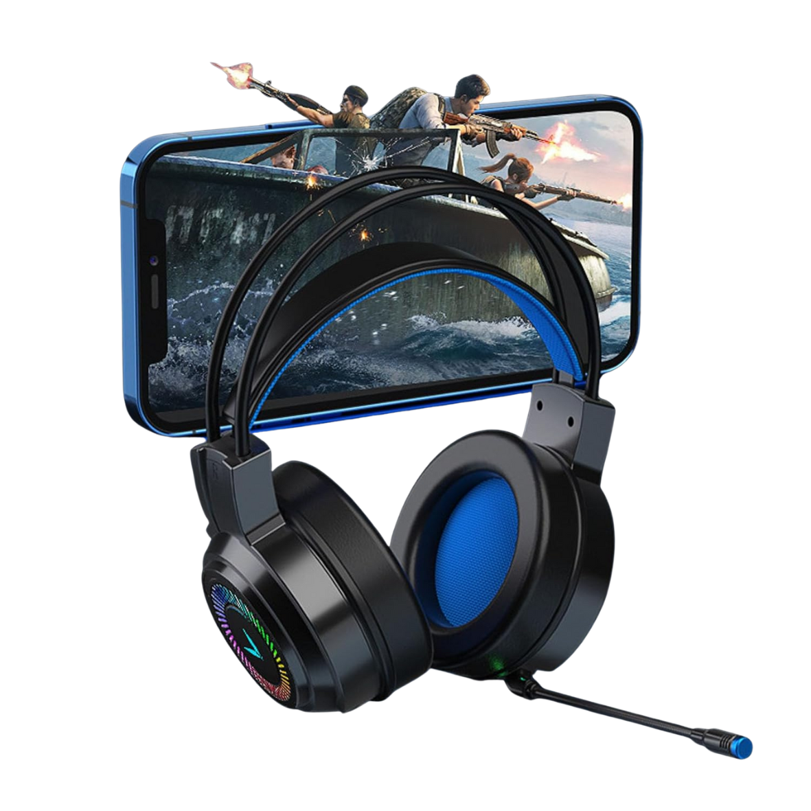 Gaming Headset Headphones PC, Comfortable Lightweight 4D Surround Sound