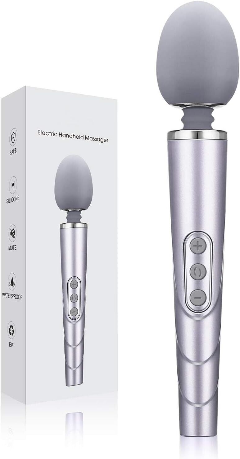 Wand vibrator Sex Toy, Mini Electric Handheld Vibrator with 10 Speed and 6 Mode