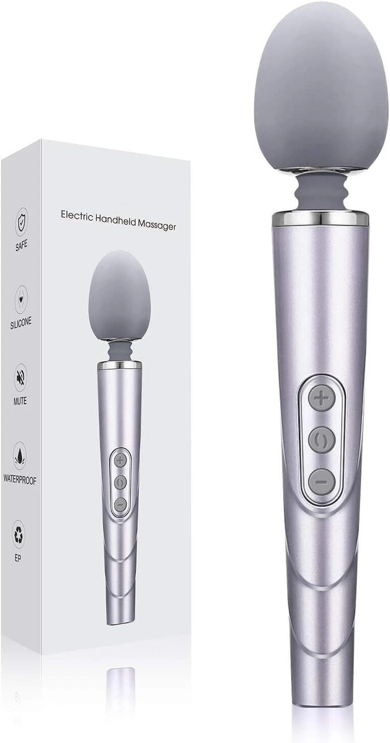 External Vibrator Wand Sex Toy Massager, 10 speed settings and 6 vibration modes