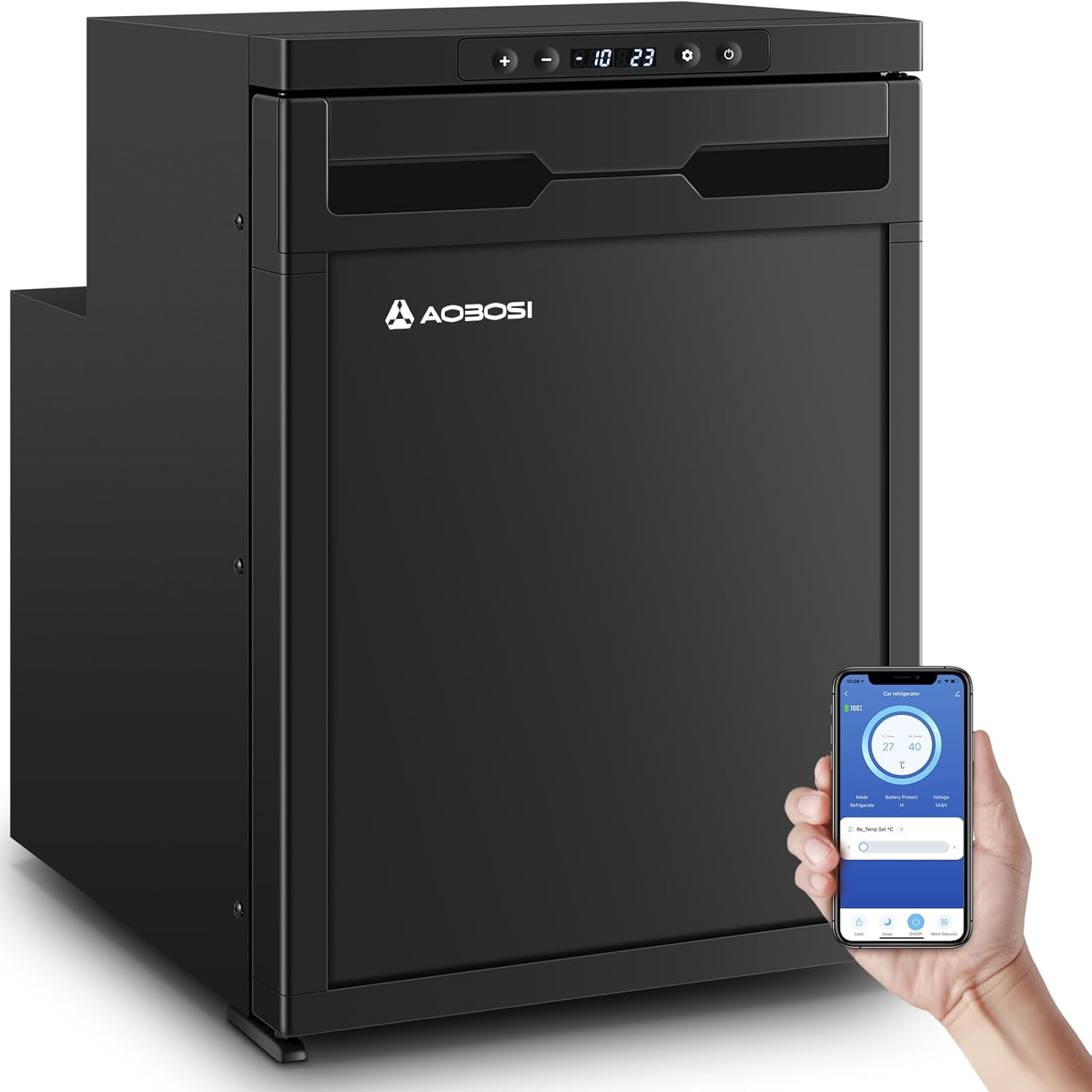 45LCampervan Fridge, Under Counter Fridge for Camper \/ Motorhome \/ Caravan, APP Control, CR50X