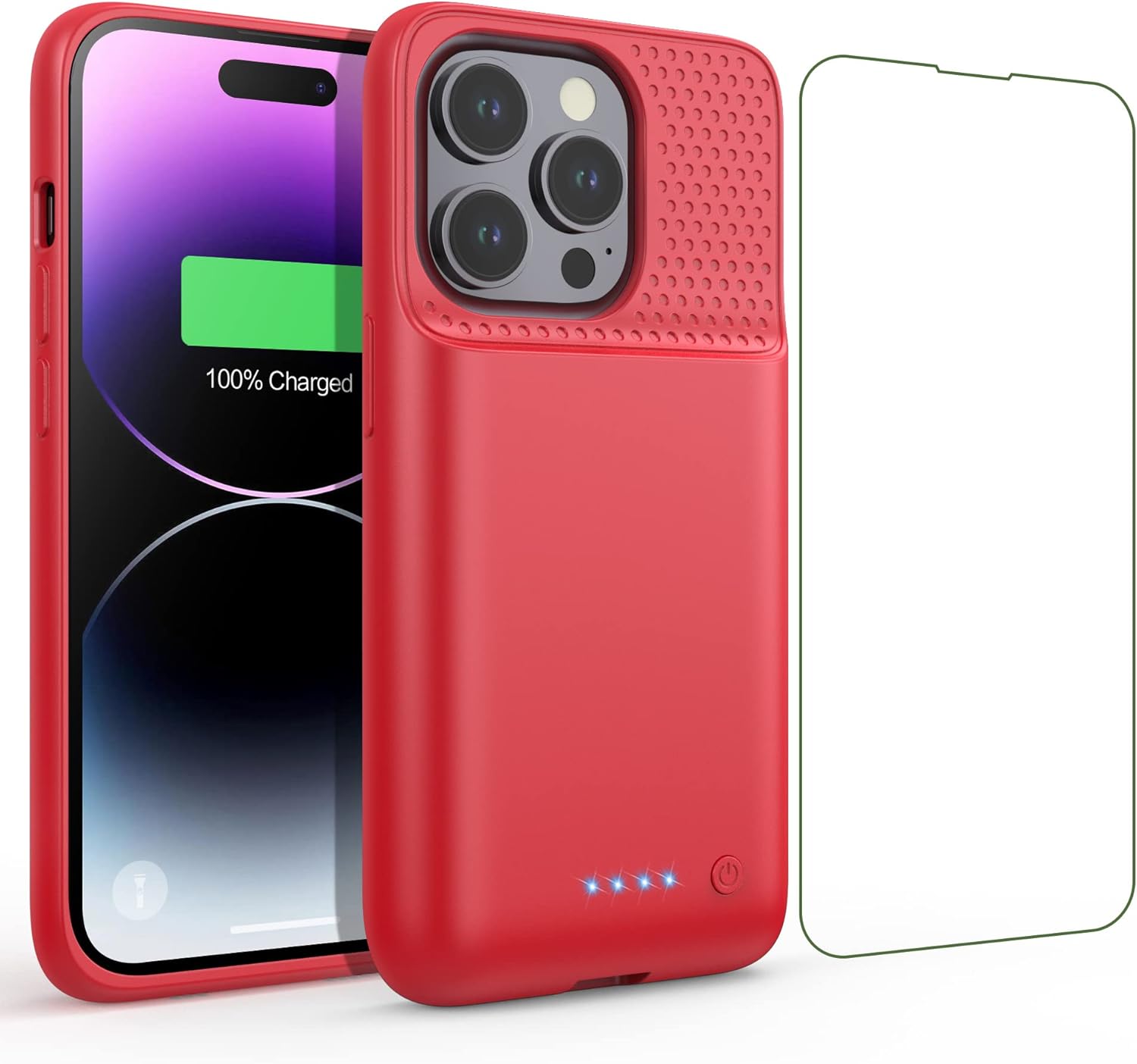 Battery Case for iPhone 14 Pro (6.1inch), Back up Battery, 7200mAh Ultra-Slim Charging Case,