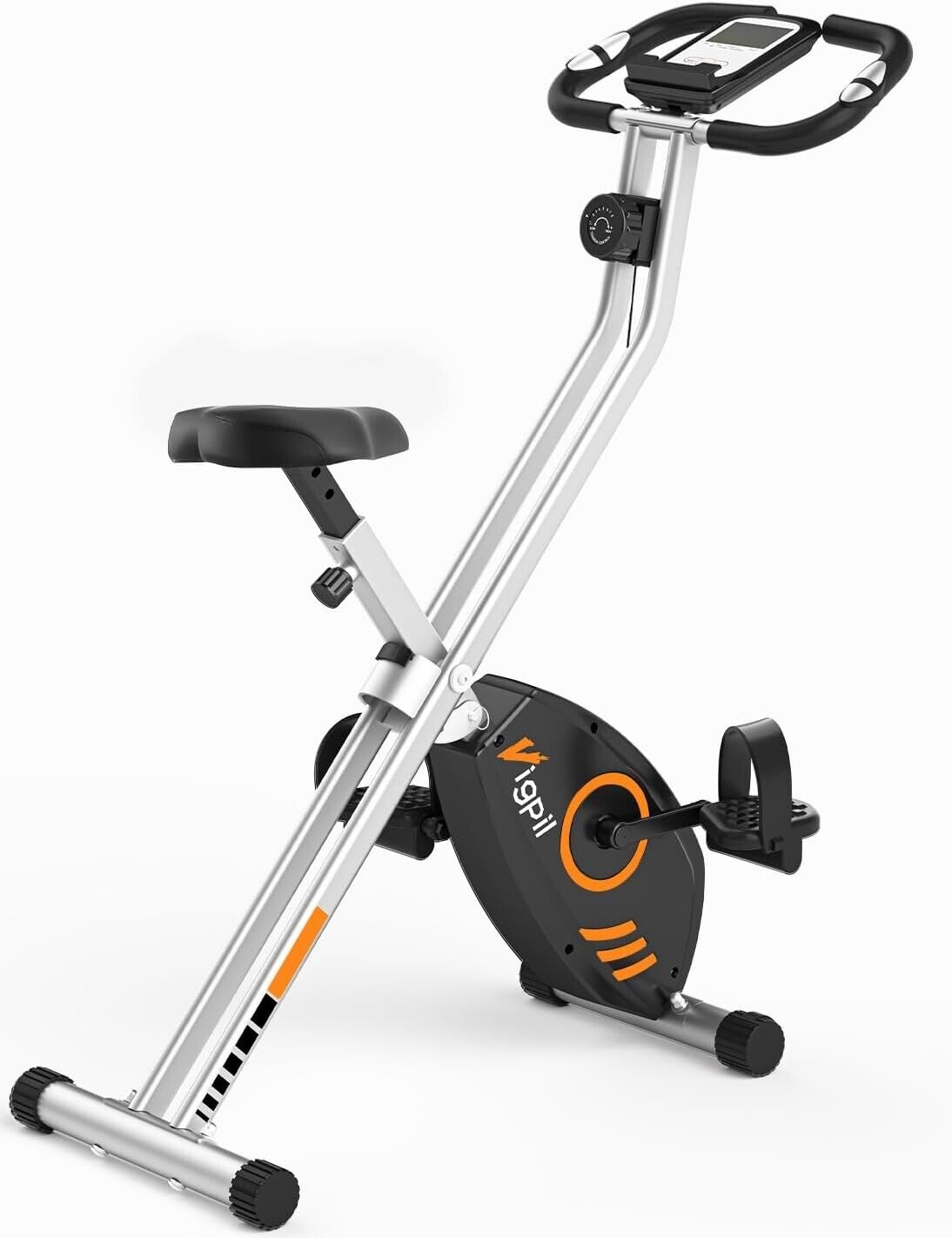 Foldable Exercise Bike, Vigpil Fitness Bike Magnetic by Wenoker- Indoor Cycling