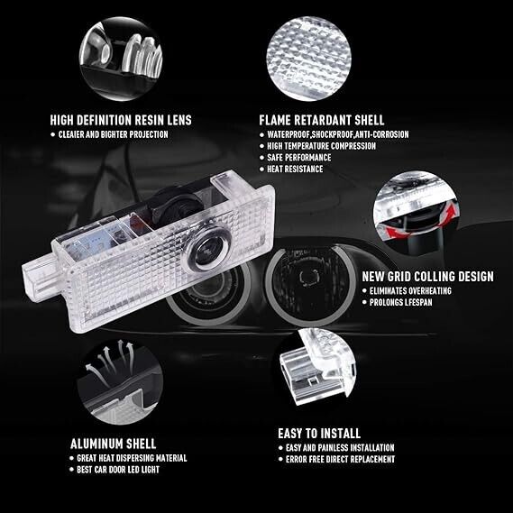 Door Welcome Projector Phantom HD LED Sense Welcome Entry Light Accessories