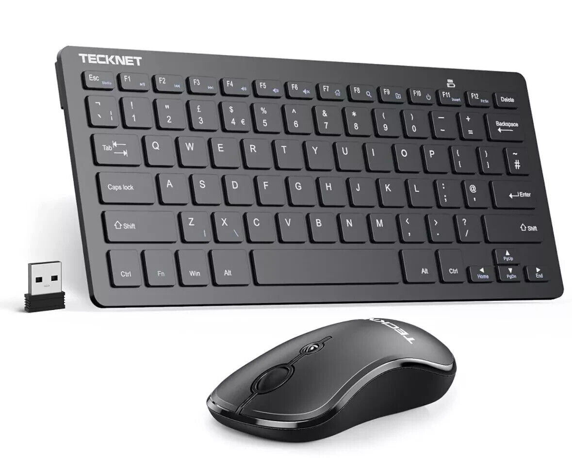 TECKNET Mini Wireless Keyboard & Mouse Set