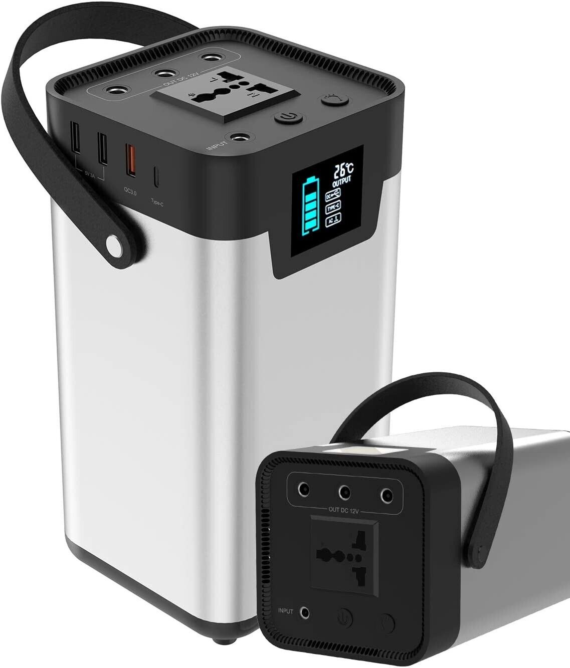 220Wh 54000mAh Portable Solar Power Plant Portable Generator Camp fit UK Plug