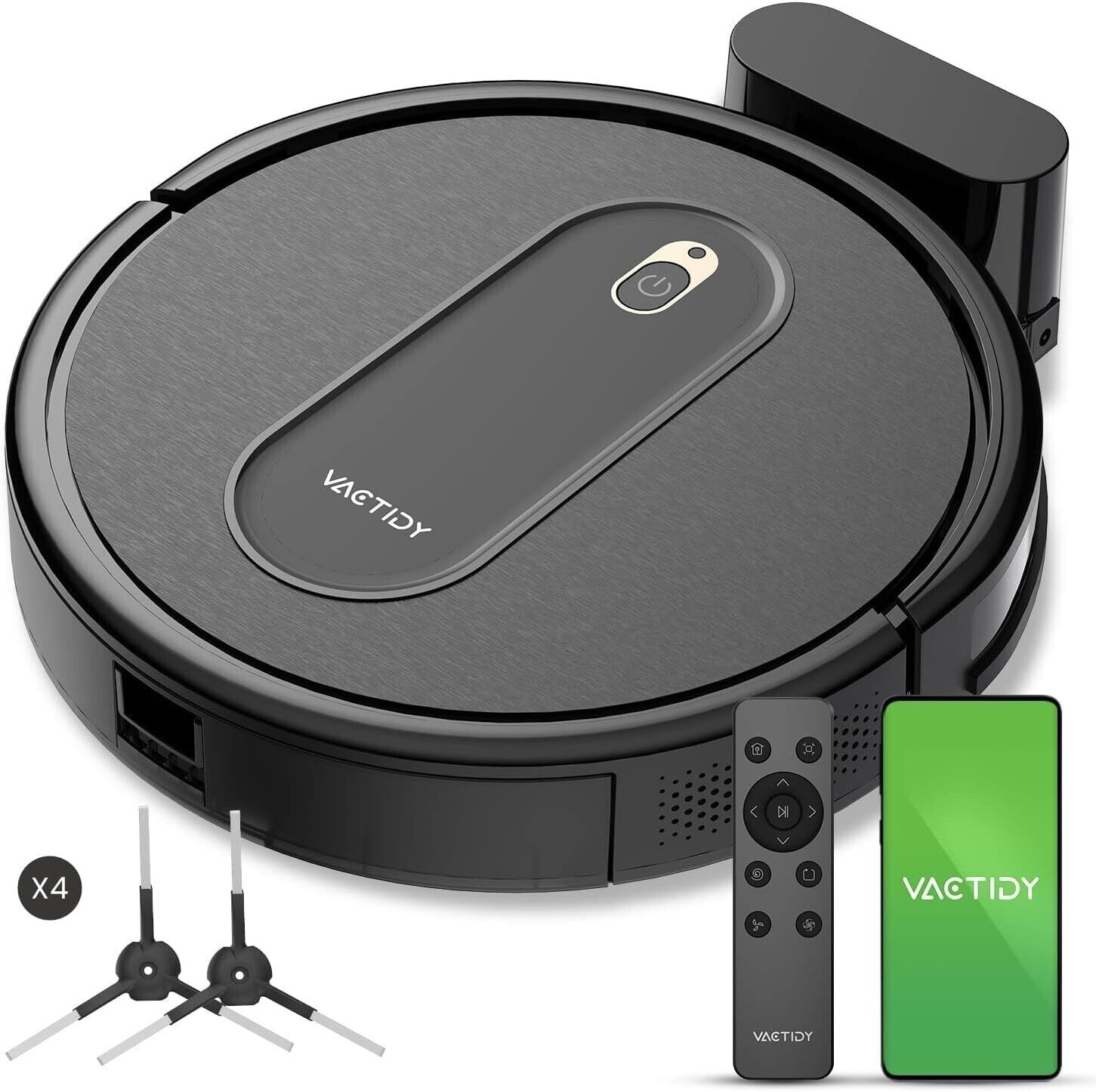 Vactidy Nimble T6 Robot Vacuum Cleaner, Strong Suction, Automatic Self-Charging
