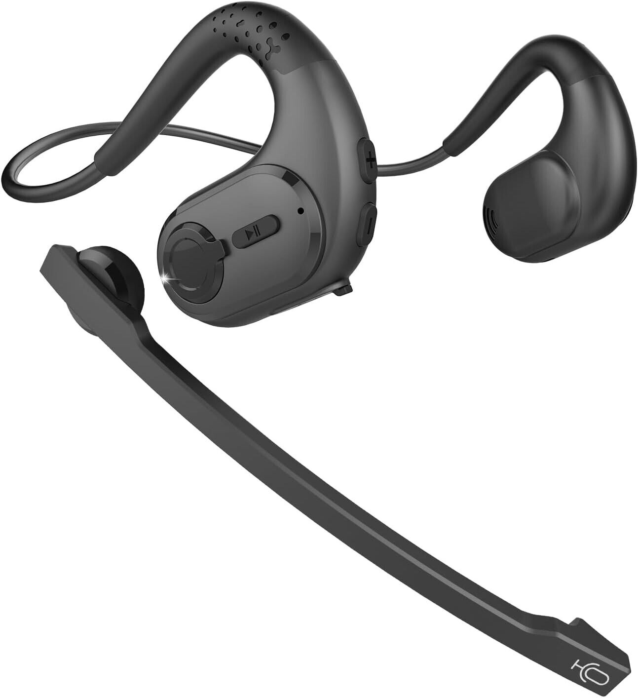 Bluetooth 5.3 Headset with Detachable Microphone