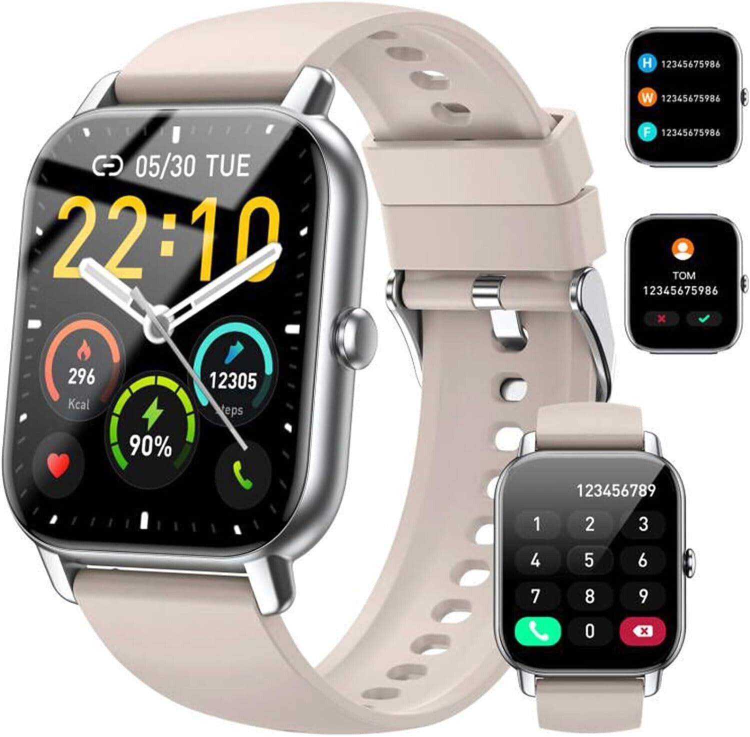 Smart Watch Answer\/Make Calls, 1.85\" Smart Watches for Women and Men