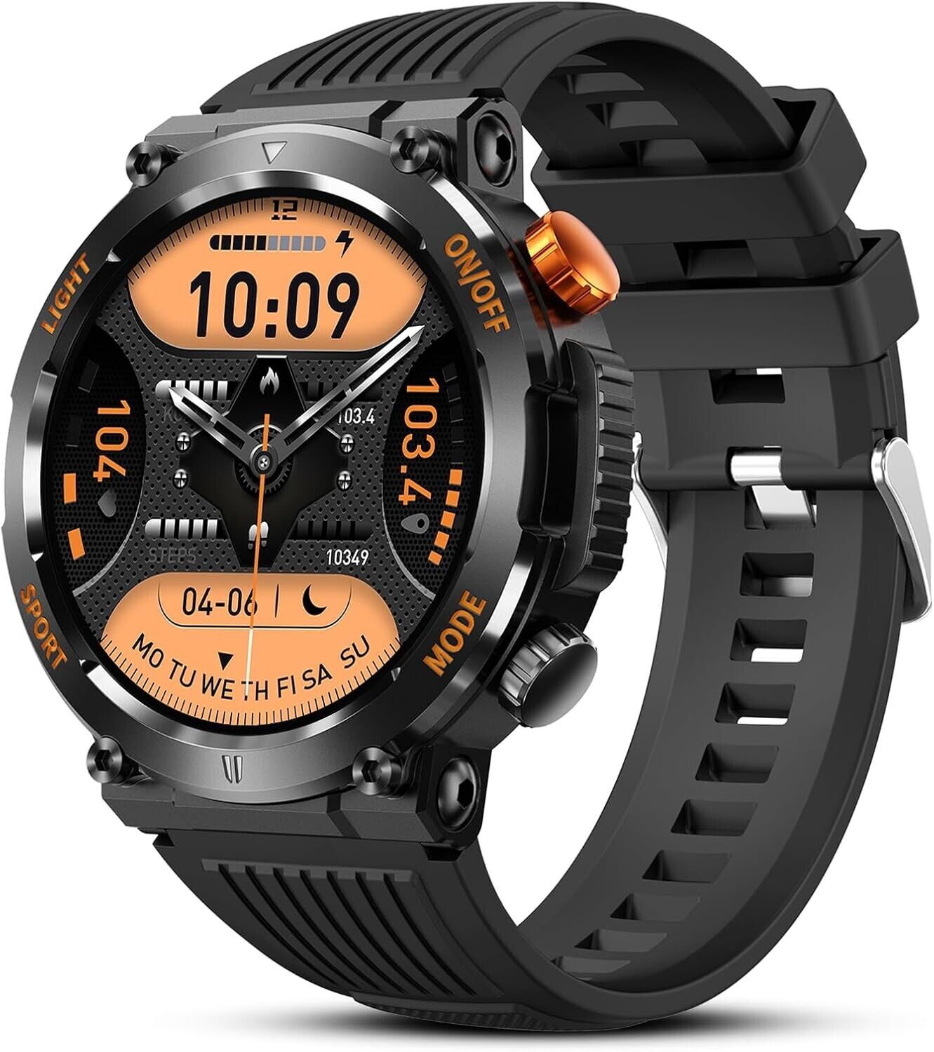 HANPOSH Smart Watch for Men Fitness Watch 1.46\" HD Touch Screen Fitness Tracker