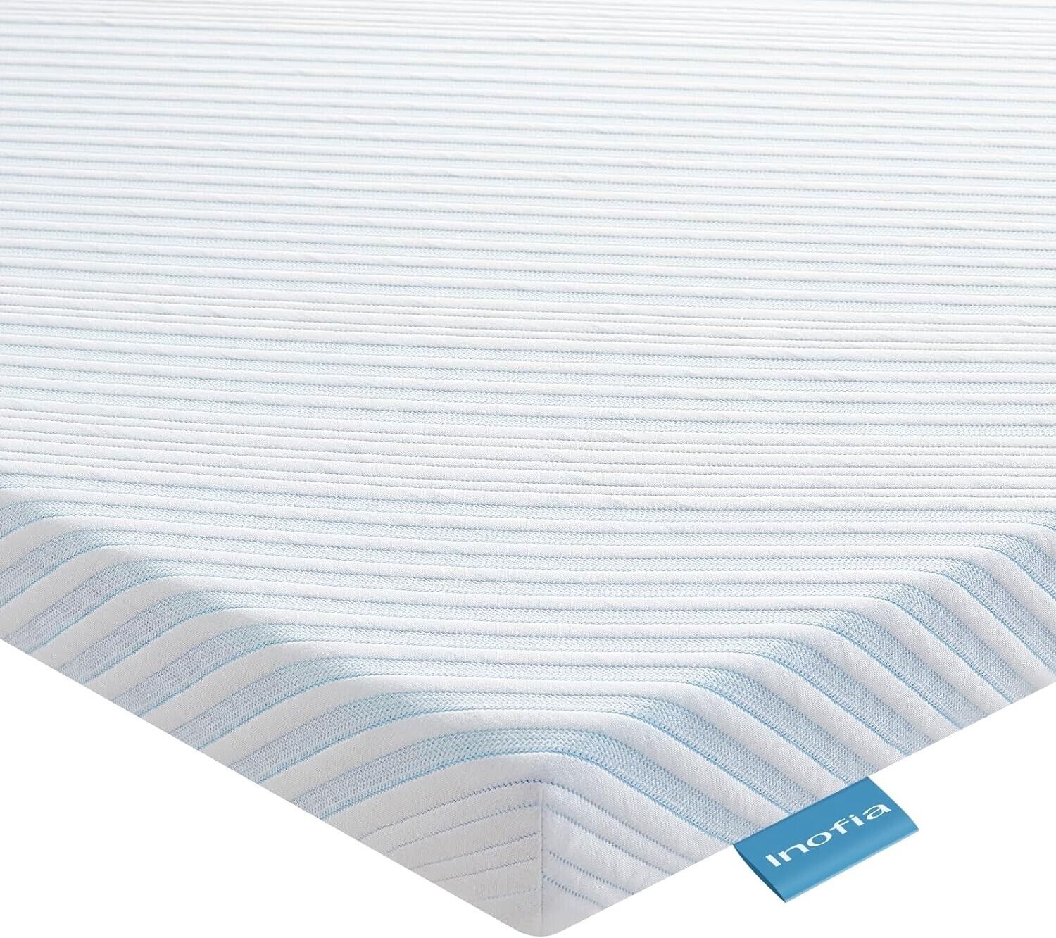 Inofia Double Mattress Topper Gel Memory Foam, 5CM Dual Layer Topper
