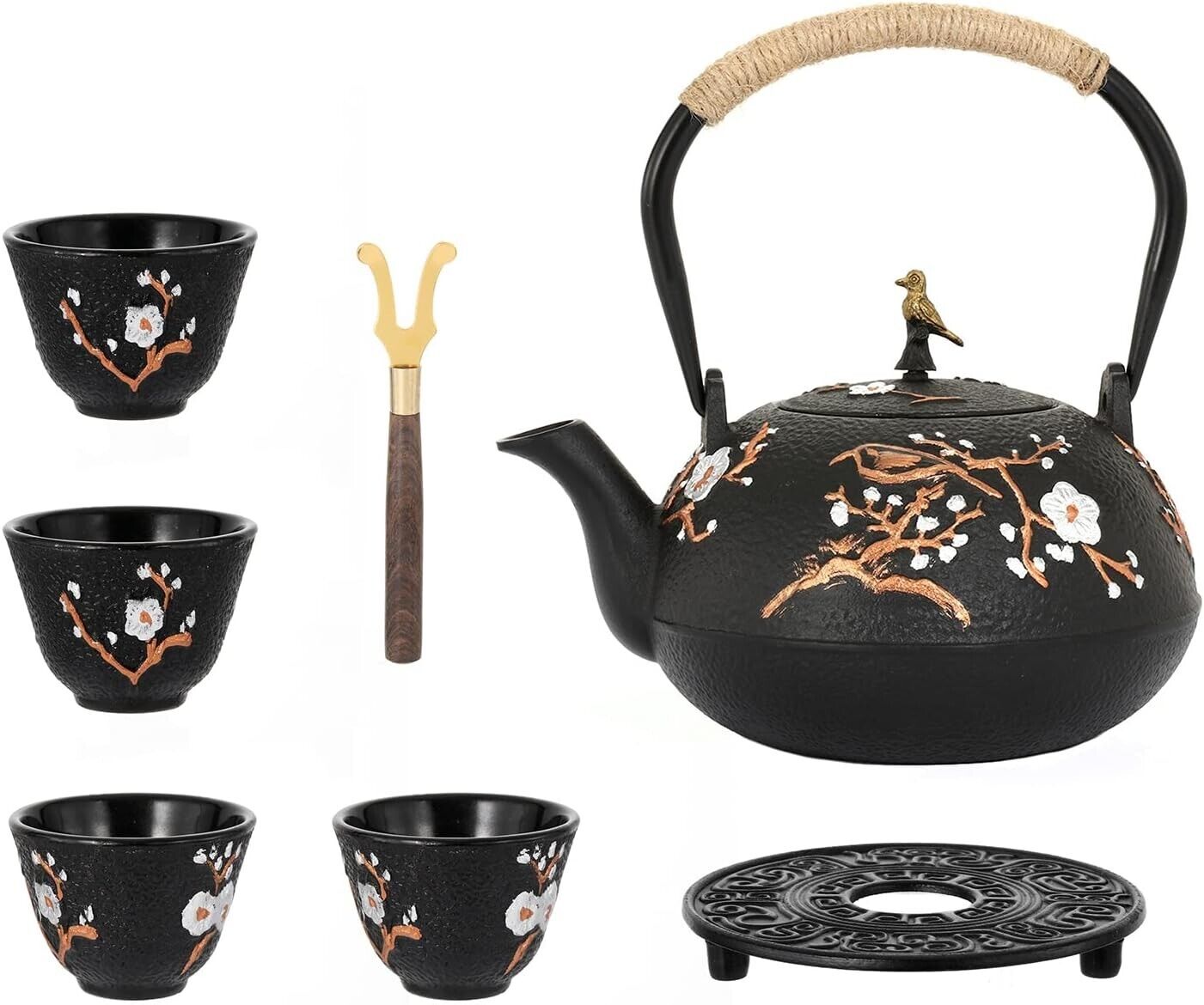 Dyna-Living Cast Iron Teapot