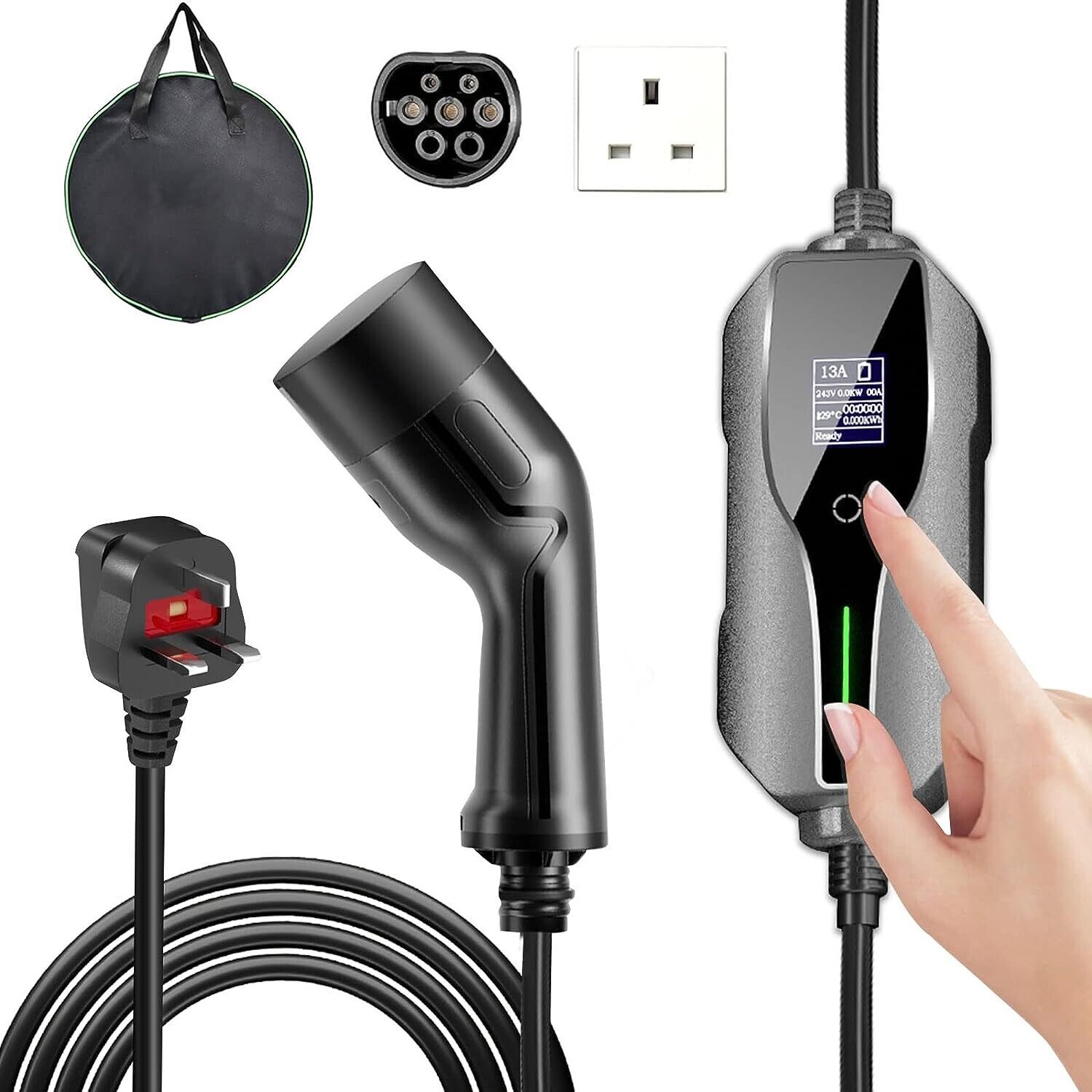 Vogvigo EV Charger Type 2 UK 3 Pin