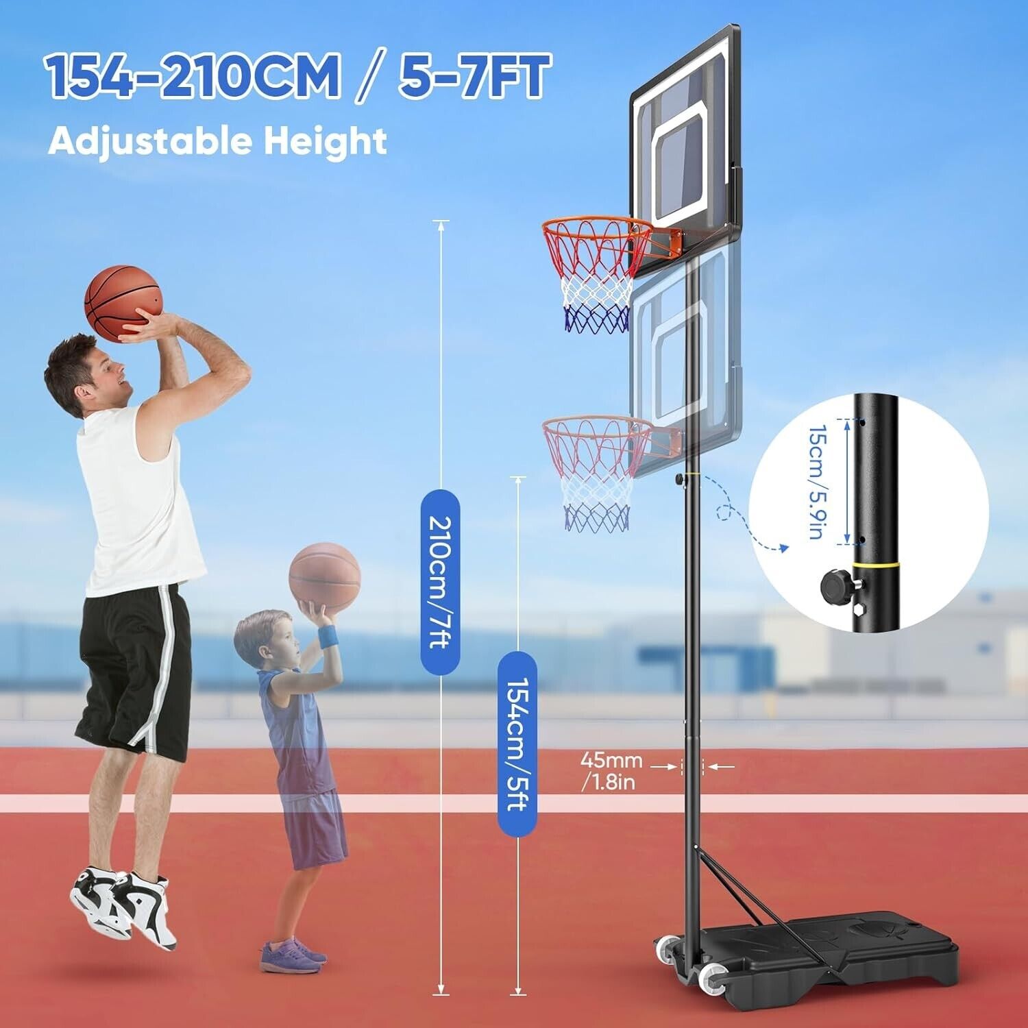 Outdoor Basketball Hoop for Children\/Teenagers