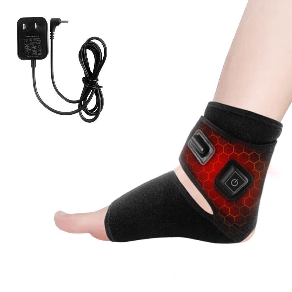 Aroma Season Heated Ankle Brace for Sprained Ankle | 3 Level Temperature Heating