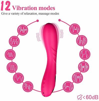 Sex Toy Vibrator Wand, Rechargeable, G Spot 12 vibration modes Quiet Sex Toy