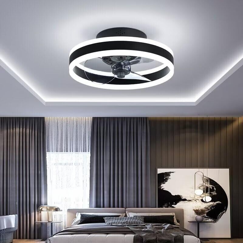 Quiet Ceiling Fans with Lights Remote Control, Modern Lighting Fan