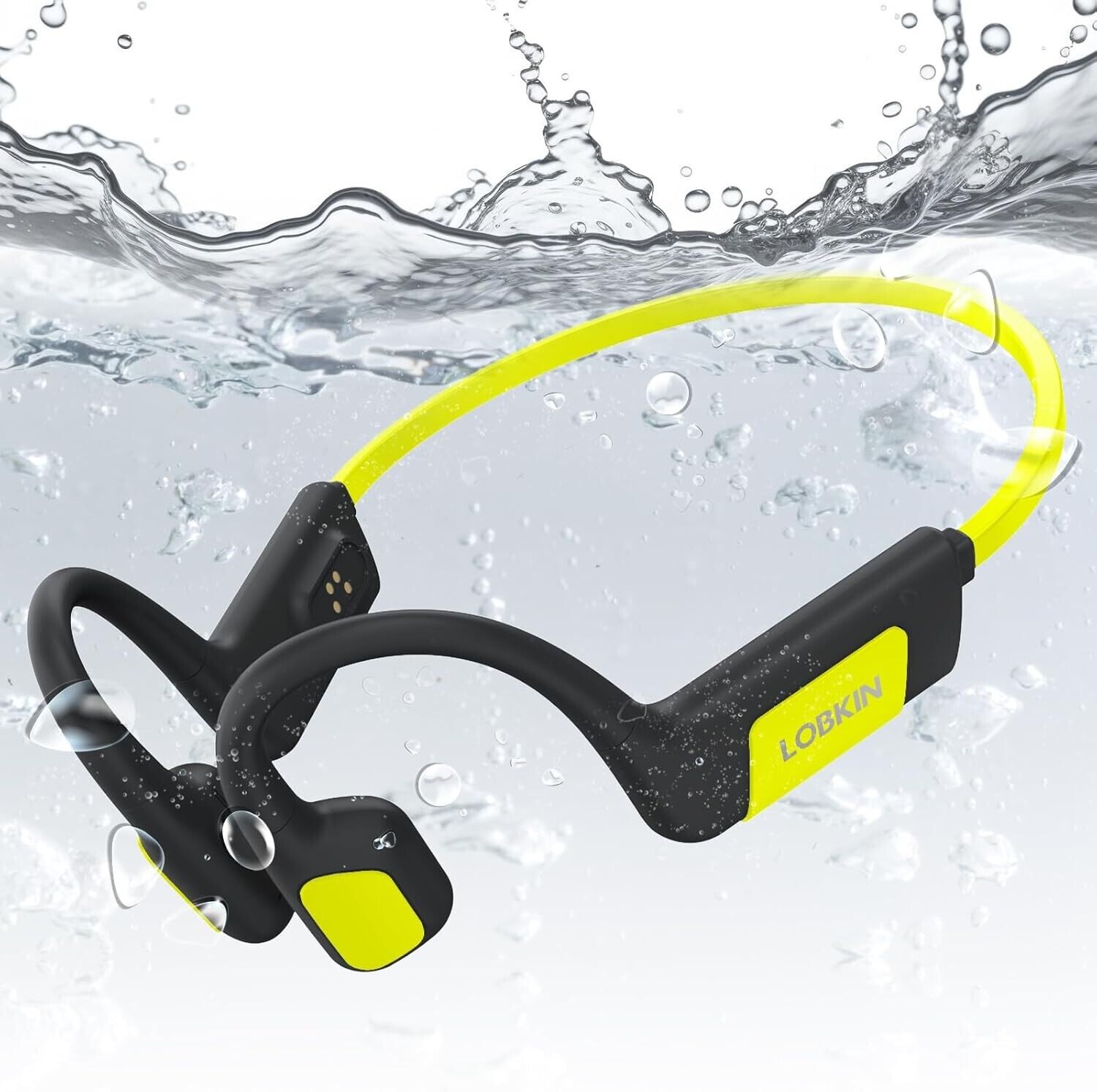 LOBKIN Bone Sound Bluetooth 5.3 Headphones - IP68 waterproof swimming headphones