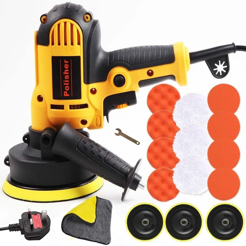 PXIN 5'' Rotary Car Polisher Buffer Waxing Machine Variable Speed Polish Towel