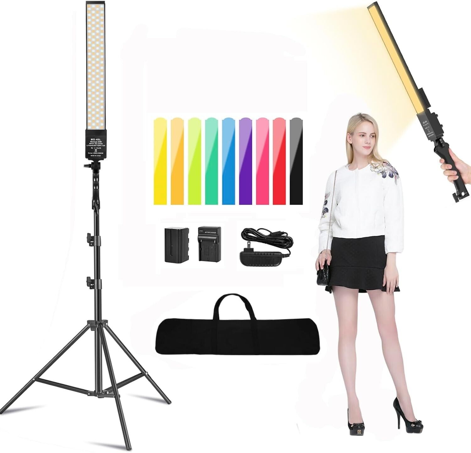 SEDGEWIN LED Video Light with Rechargeable Battery