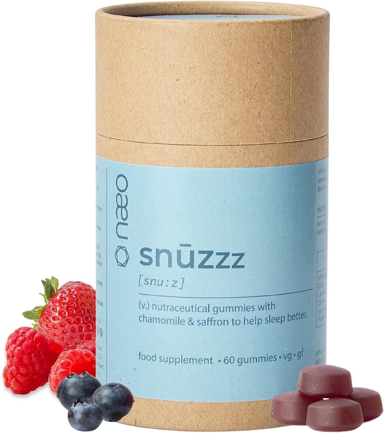 Nutrition Vegan Sleep \u201csn\u016bzzz\u201d Gummies | Sleep Support with 90mg Saffron