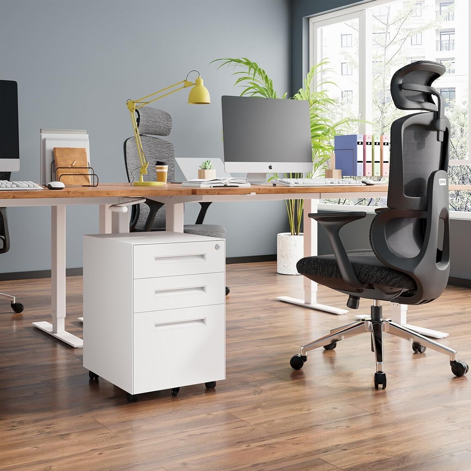 3-Drawer Mobile File Cabinet