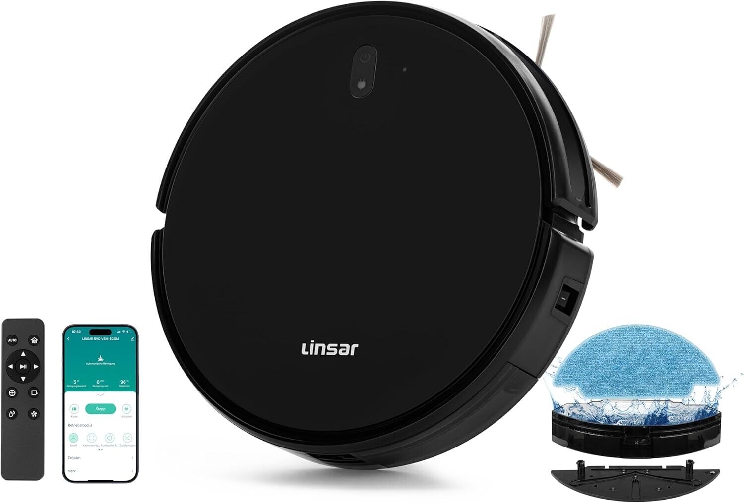 Linsar Robot Vacuum with mop -2000 Pa