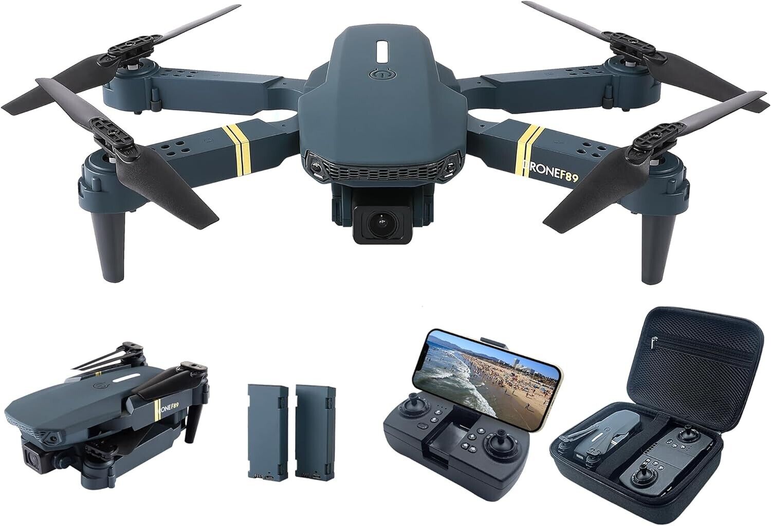 Super Endurance Foldable Quadcopter Drone for Beginners-40+ mins Flight Time