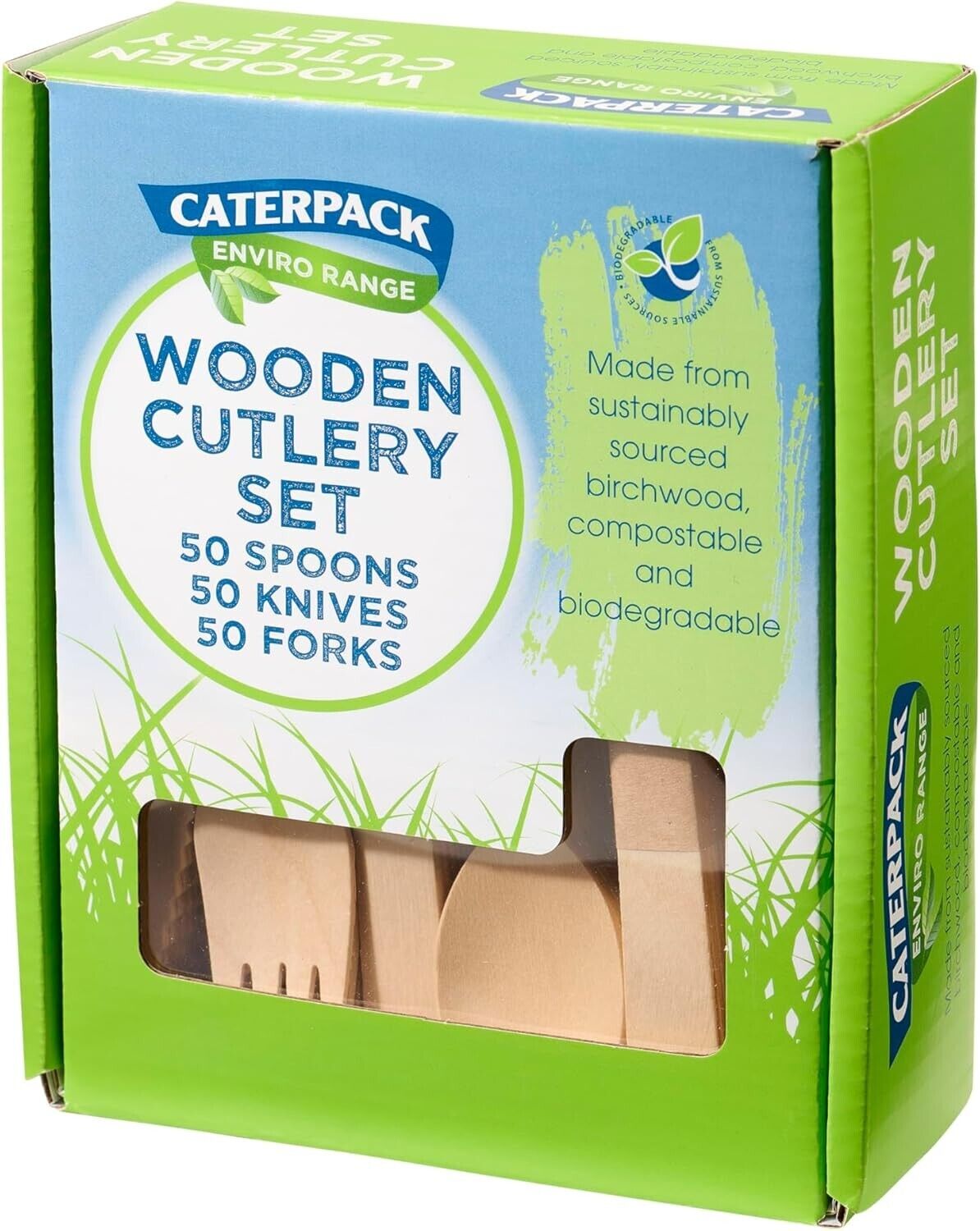 Wooden Cutlery sustainably sourced Birchwood, Enviro Range