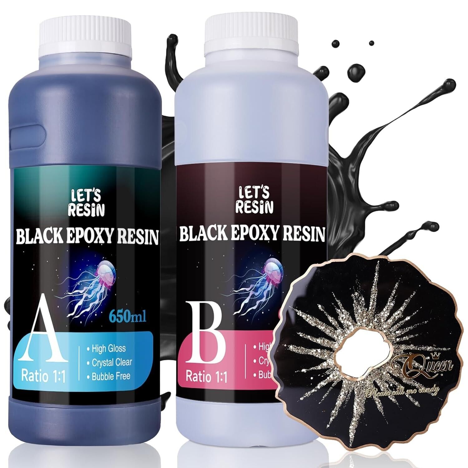LET'S RESIN Black Resin Epoxy