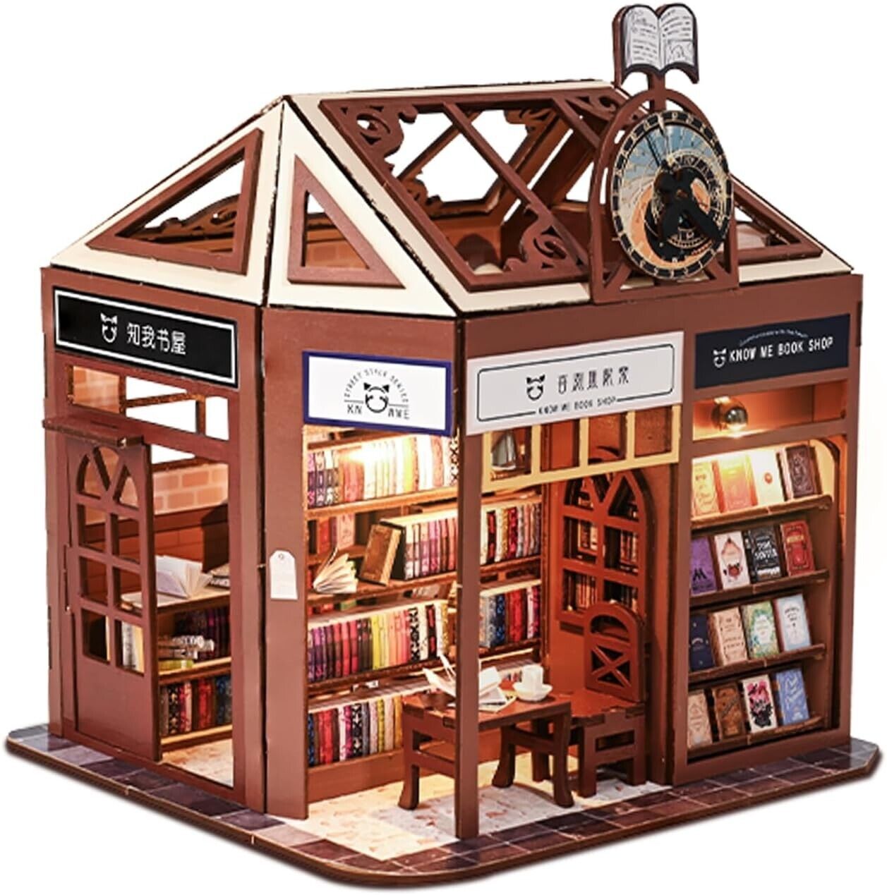 AONGAN DIY Miniature Dollhouse Kit -Crafts Tiny House Kit, Mini House Making Kit