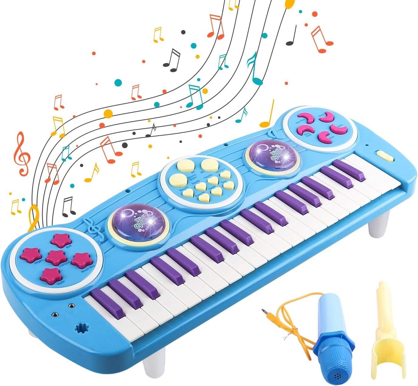 Piano keyboard for Kids, 37 Key Multi-function Electronic Keyboard Play Piano